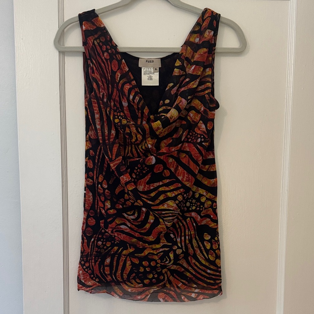 Fuzzi Multicolor Sleeveless Top